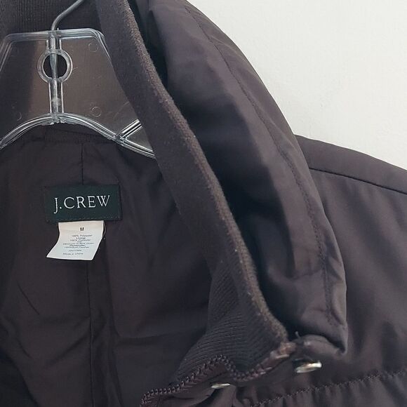 J. Crew Dark Brown Quilted Down Feather Puffer Vest Sz M - Picture 6 of 9